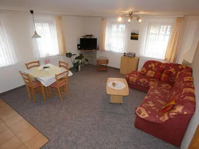 Ein Sitzbereich in der Unterkunft Holiday apartment with 1 bedroom
