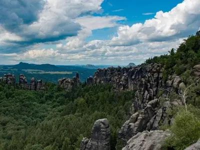 Naturlandschaft in der Nähe des Ferienhauses