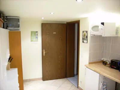 Küche/Küchenzeile in der Unterkunft Appartment Huhle bei Dresden