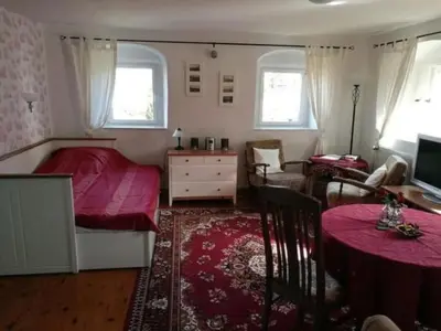 Ein Bett oder Betten in einem Zimmer der Unterkunft Apartment LandurlaubErzgebirge by Interhome