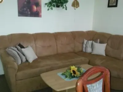 Ein Sitzbereich in der Unterkunft Holiday Home Lilienstein by Interhome
