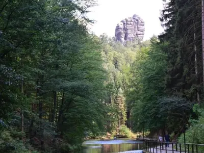 Naturlandschaft in der Nähe des Ferienhauses