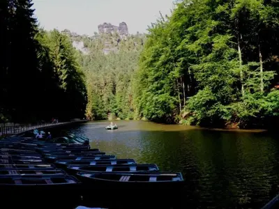 Naturlandschaft in der Nähe des Ferienhauses
