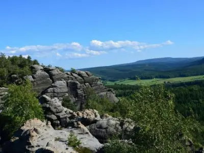 Naturlandschaft in der Nähe des Ferienhauses