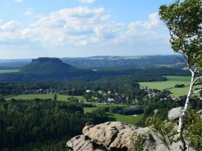 Naturlandschaft in der Nähe des Ferienhauses