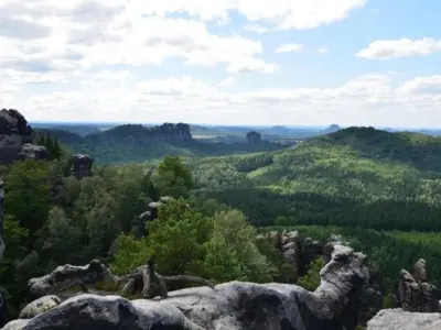 Naturlandschaft in der Nähe des Ferienhauses