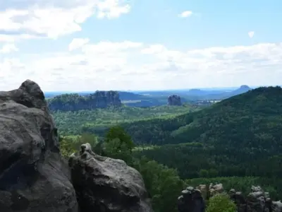 Naturlandschaft in der Nähe des Ferienhauses