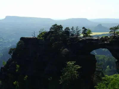 Naturlandschaft in der Nähe des Ferienhauses