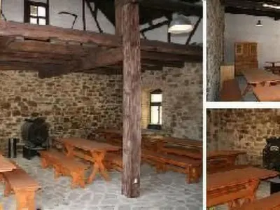 Ein Restaurant oder anderes Speiselokal in der Unterkunft Apartment Saydaer Höhe by Interhome