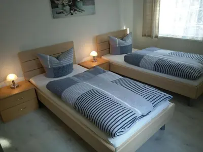 Ein Bett oder Betten in einem Zimmer der Unterkunft Apartment Wohnung in Hänichen mit Garten by Interhome