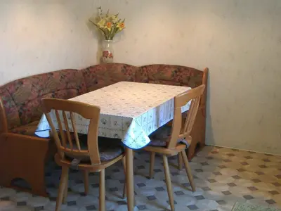 Ein Sitzbereich in der Unterkunft Apartment Wohnung in Hänichen mit Garten by Interhome