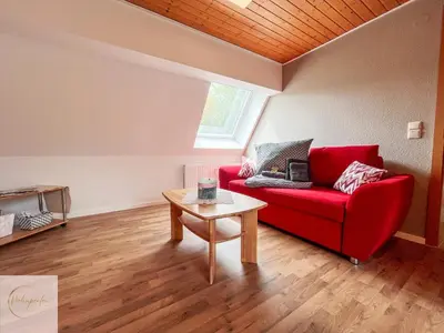 Ein Sitzbereich in der Unterkunft Cozy Apartment Rooftop Churchplace