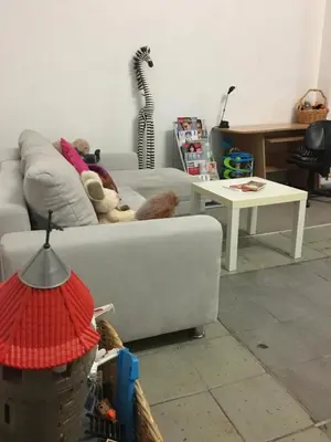 Ein Sitzbereich in der Unterkunft Dresden Lofts