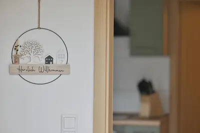Küche/Küchenzeile in der Unterkunft Ferienwohnung Wanderlust