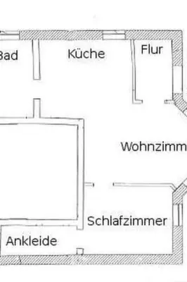 Grundriss der Unterkunft Apartment Fewo Ginkgo by Interhome