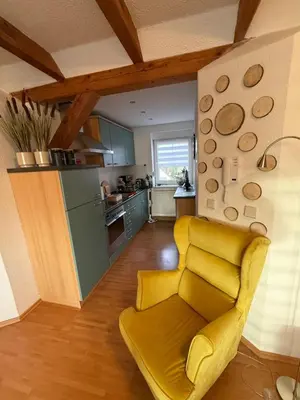 Küche/Küchenzeile in der Unterkunft Apartment nahe Senftenberger See - Wohnung 1