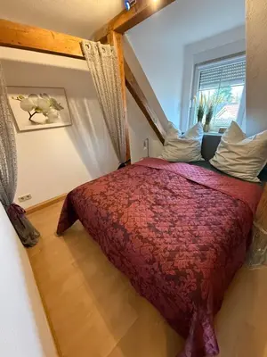Ein Bett oder Betten in einem Zimmer der Unterkunft Apartment nahe Senftenberger See - Wohnung 1