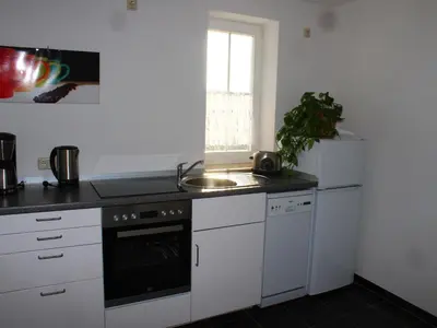 Küche/Küchenzeile in der Unterkunft XXL Ferienhaus in Struppen