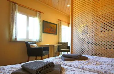 Ein Bett oder Betten in einem Zimmer der Unterkunft Haus Abendsonne