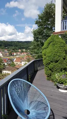 Ein Balkon oder eine Terrasse in der Unterkunft Haus Abendsonne