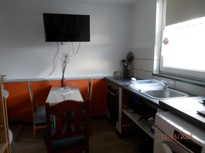 Küche/Küchenzeile in der Unterkunft Ferienwohnung bei Familie Keil