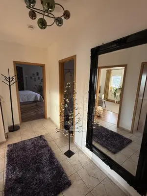 Ein Bett oder Betten in einem Zimmer der Unterkunft Apartment nahe Senftenberger See - Wohnung 2