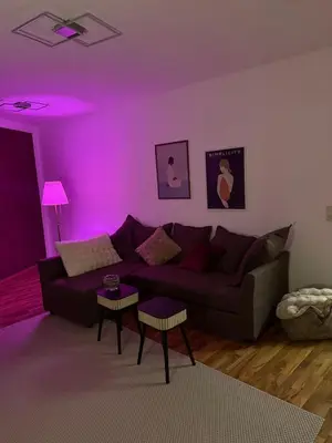 Ein Sitzbereich in der Unterkunft Apartment nahe Senftenberger See - Wohnung 2