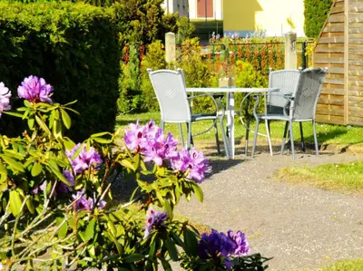 Ein Garten an der Unterkunft Ferienwohnung Deutschmann