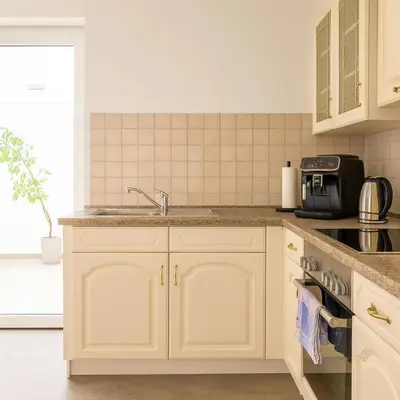 Küche/Küchenzeile in der Unterkunft Ferienhaus am Mühlgrundbach