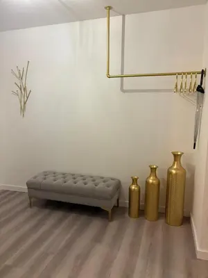 Ein Sitzbereich in der Unterkunft WohnTraum Kamelienweg, Sauna, Balkon