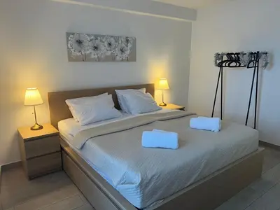 Ein Bett oder Betten in einem Zimmer der Unterkunft Ferienwohnung Villa Fuchs