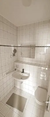 Ein Badezimmer in der Unterkunft Grüna Monteurwohnungen