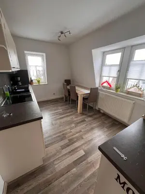 Küche/Küchenzeile in der Unterkunft Ferienwohnung Unger