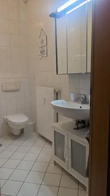 Ein Badezimmer in der Unterkunft Schickes Apartment mit Stil - 58qm groß