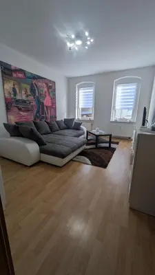 Ein Sitzbereich in der Unterkunft Schickes Apartment mit Stil - 58qm groß