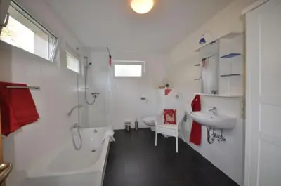Ein Badezimmer in der Unterkunft Ferienhaus im Paradies