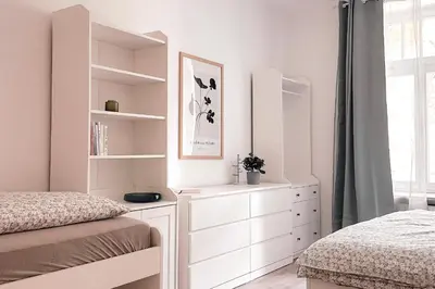 Ein Bett oder Betten in einem Zimmer der Unterkunft Hübschmann, App 128