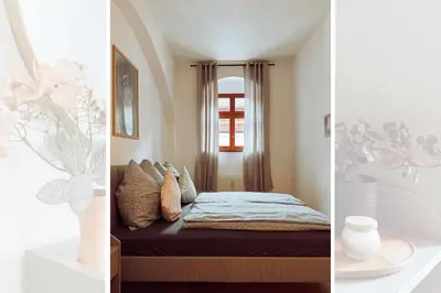 Ein Bett oder Betten in einem Zimmer der Unterkunft Schlachthofgässchen App 141