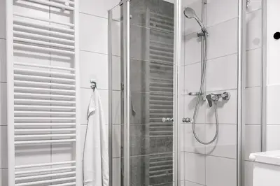 Ein Badezimmer in der Unterkunft Dohna, App 117