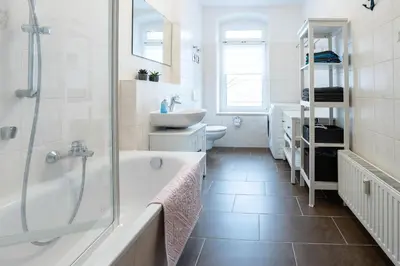 Ein Badezimmer in der Unterkunft Blücher, App 123