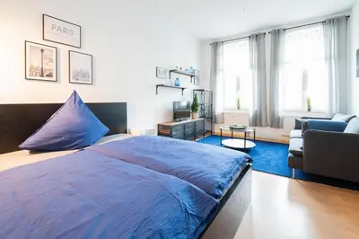 Ein Bett oder Betten in einem Zimmer der Unterkunft Hübschmann, App 126