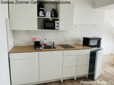 Küche/Küchenzeile in der Unterkunft Pension Kellei 71