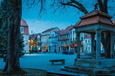 Das Gebäude in dem sich die Ferienwohnung befindet
