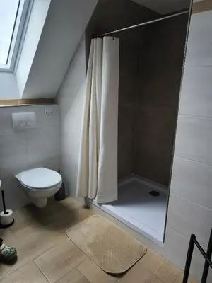 Ein Badezimmer in der Unterkunft Gästehaus Müller