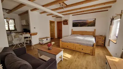 Ein Bett oder Betten in einem Zimmer der Unterkunft Sethmacher Stube