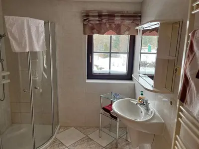 Ein Badezimmer in der Unterkunft Fewo Miriquidi Perle