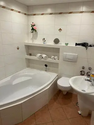 Ein Badezimmer in der Unterkunft Fewo Miriquidi Perle