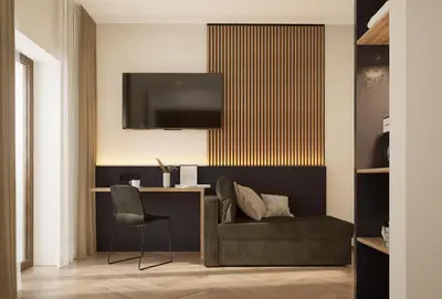 Ein Sitzbereich in der Unterkunft Pawlow Hotel