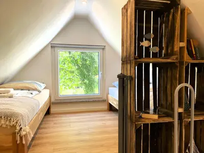 Ein Bett oder Betten in einem Zimmer der Unterkunft Hoffmannshof