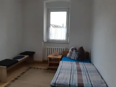 Ein Bett oder Betten in einem Zimmer der Unterkunft Ferienwohnung bei Familie Keil